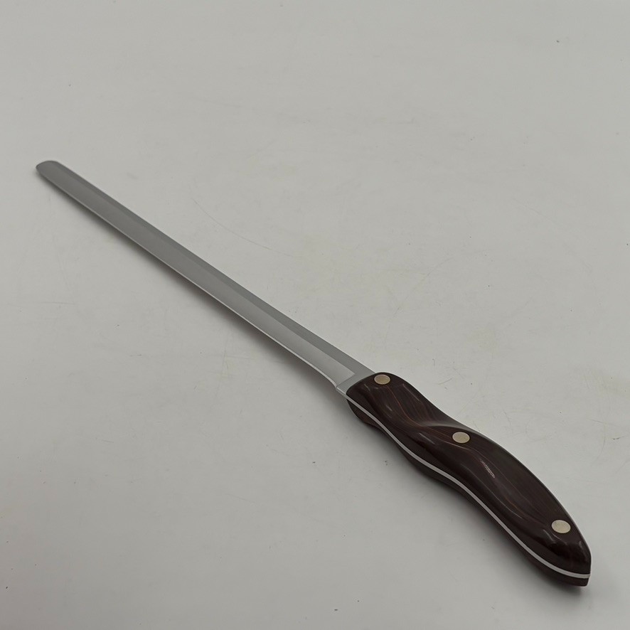 Vintage Cutco No. 24 Slicing Knife Brown Handle Made In USA Factory Sharpened