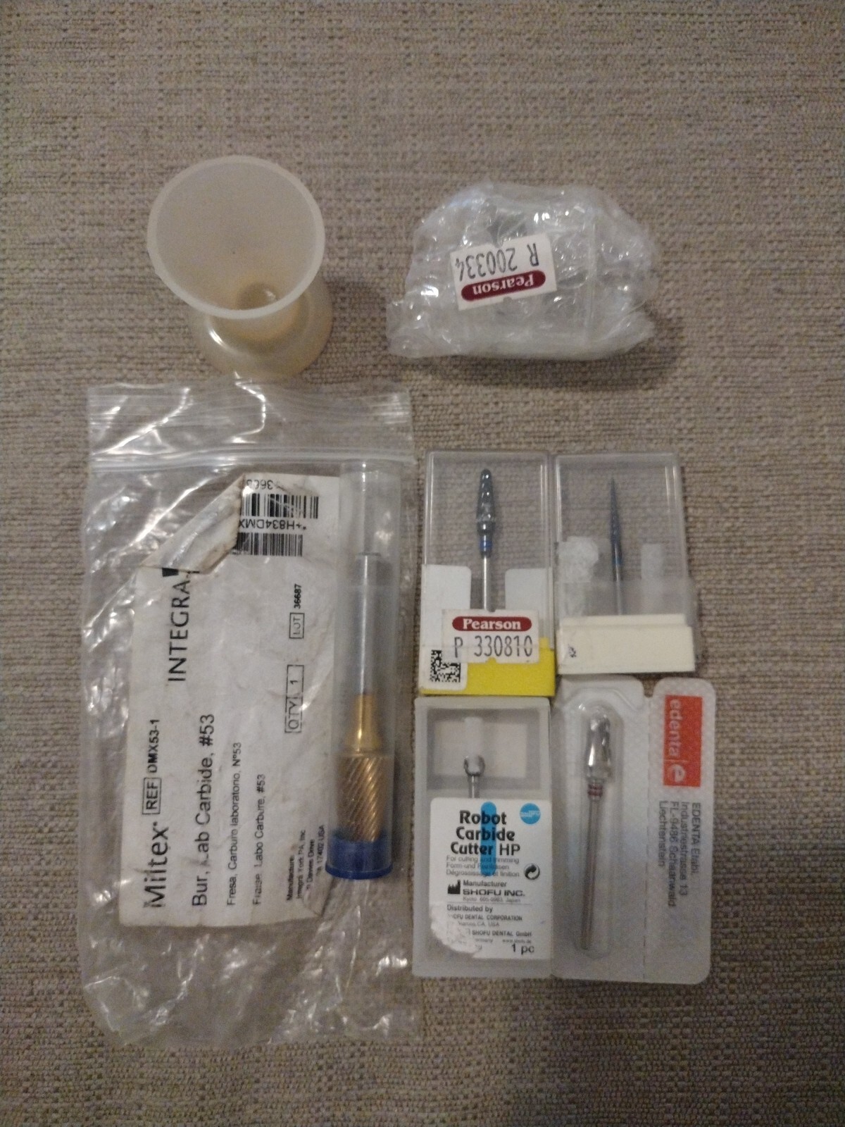 Various Dental Lab Burs And Cups