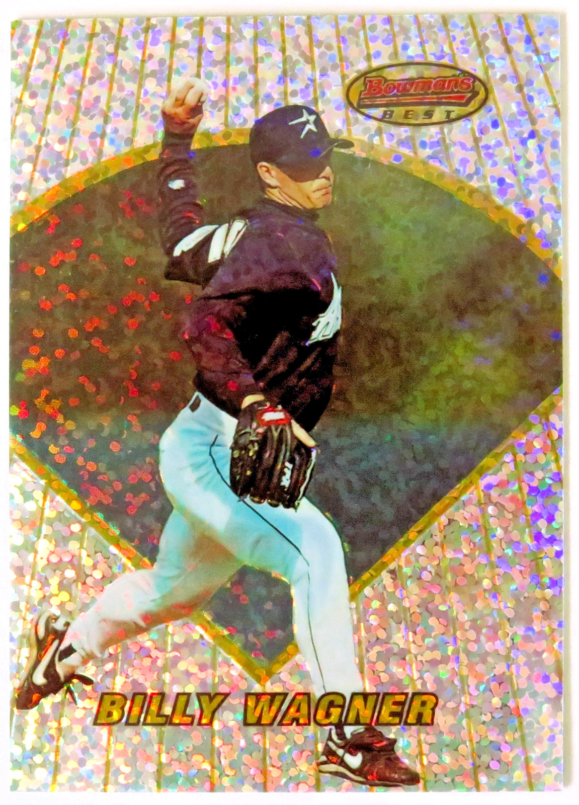 1996 Bowman\'s Best Previews Houston Astros Billy Wagner Atomic Refractor #BBP 8 1996 Bowman\'s Best Previews Houston Astros Billy Wagner Atomic Refractor #BBP 8