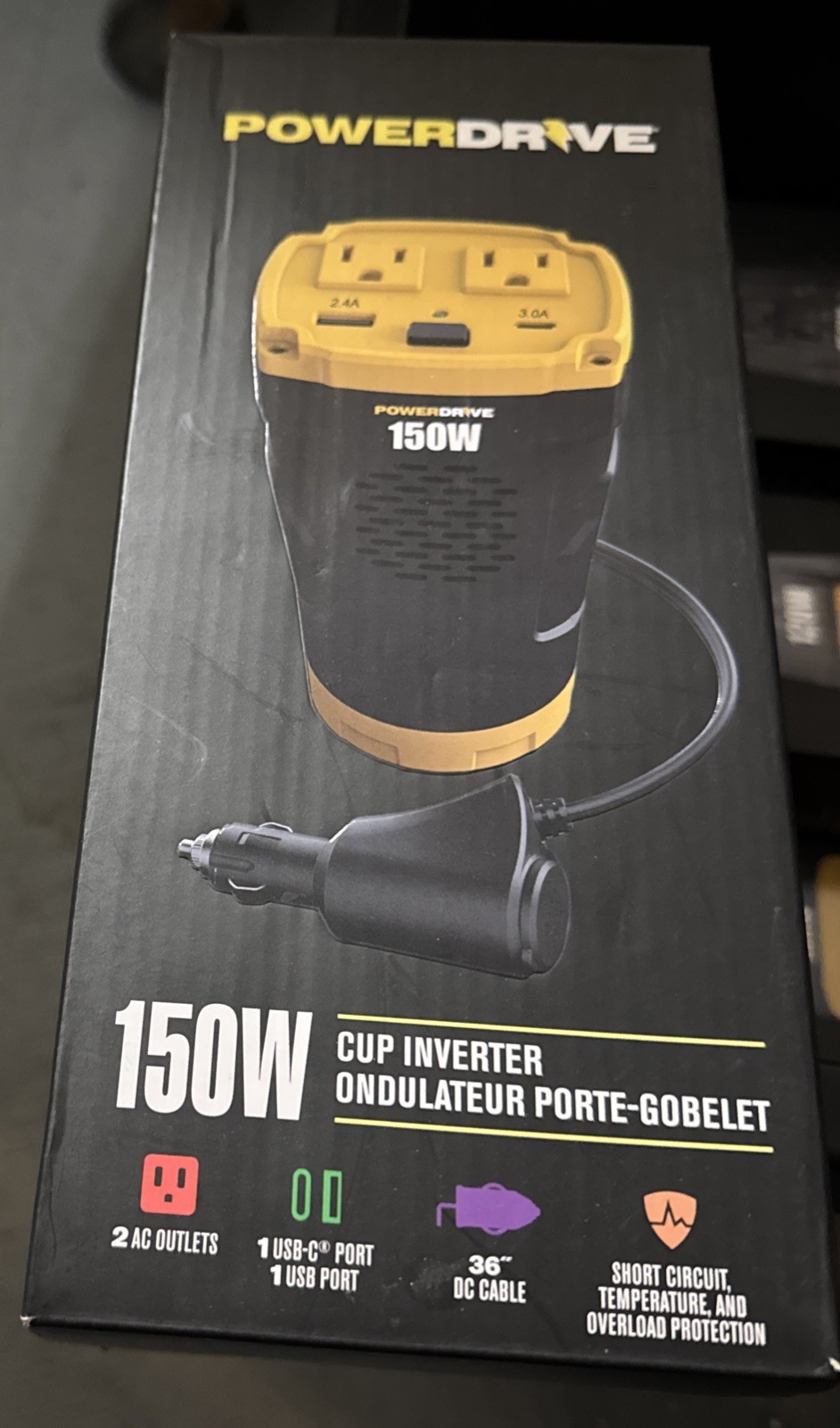 PowerDrive PWD150C 150W Power Inverter