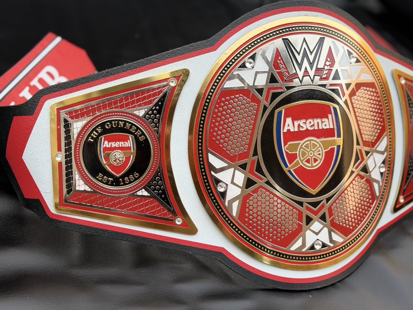 Arsenal FC football league legacy championship belt wrestling title 2mm metal