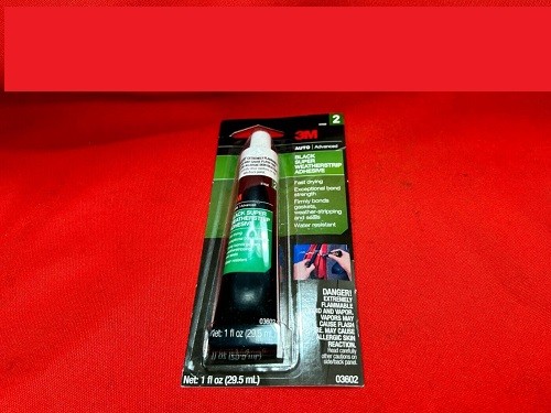 NOS OEM 3M Black Super/Weatherstrip Adhesive Stage 2 03602 1 Fl. Oz./29.5 mL