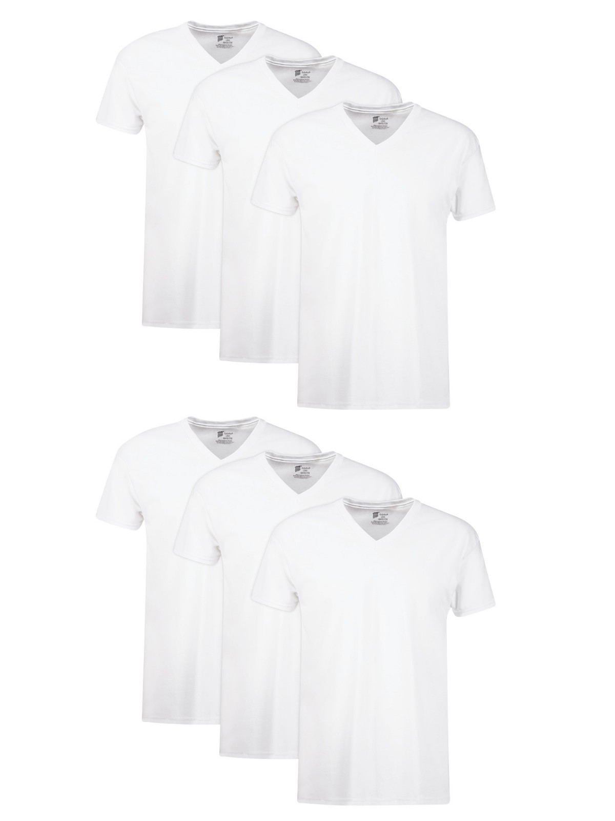 Hanes Men'S Value Pack White V-Neck Undershirts, 10- Pack and 6- Pack Hanes Men'S Value Pack White V-Neck Undershirts, 10- Pack and 6- Pack