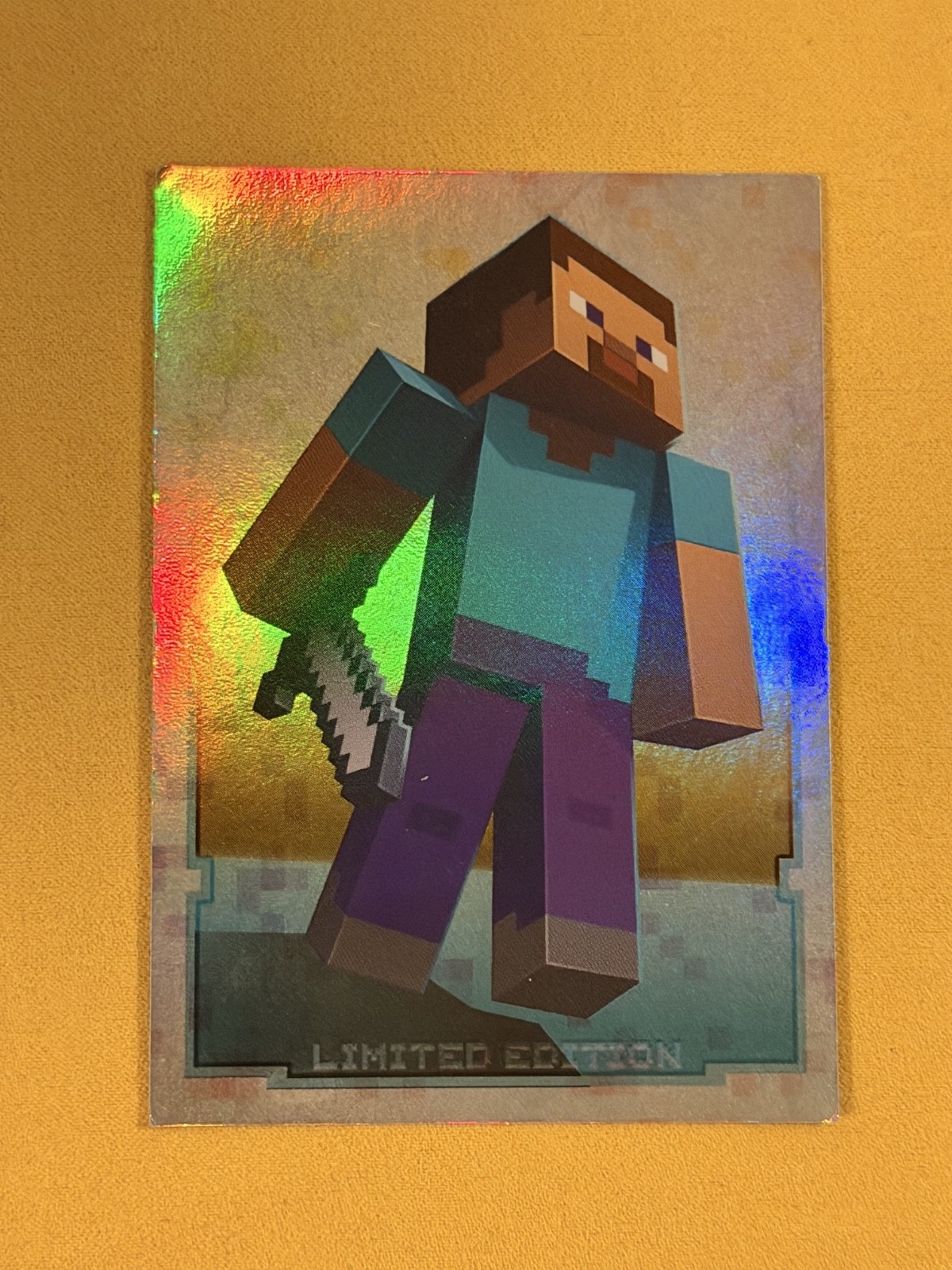 Panini Minecraft Adventure Steve Limited Edition HOLO REFRACTOR SSP 2020 2021