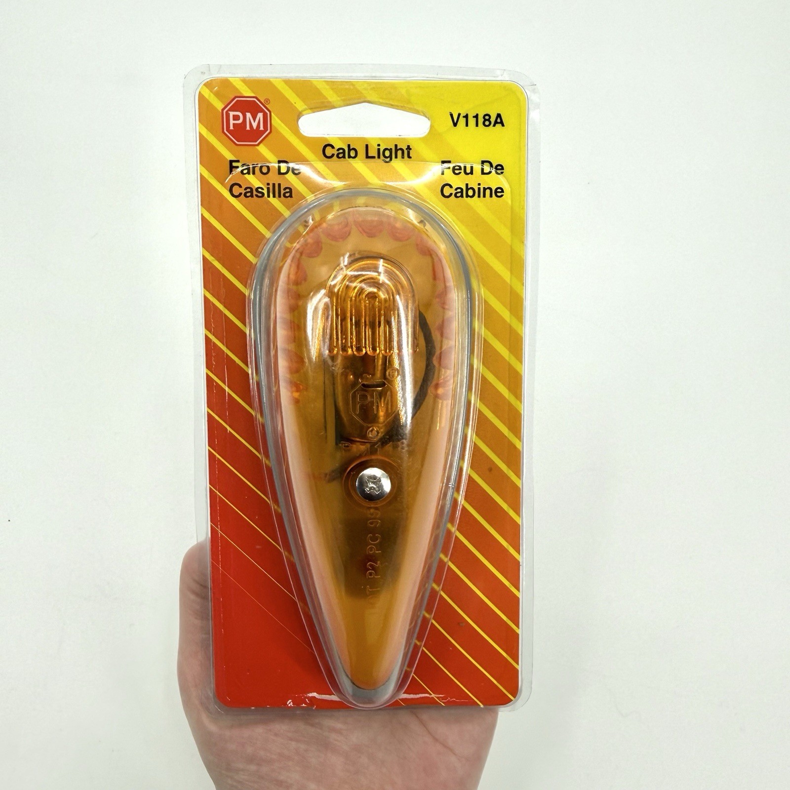 Peterson V118A Amber Incandescent Teardrop Truck Cab Marker 5.5\