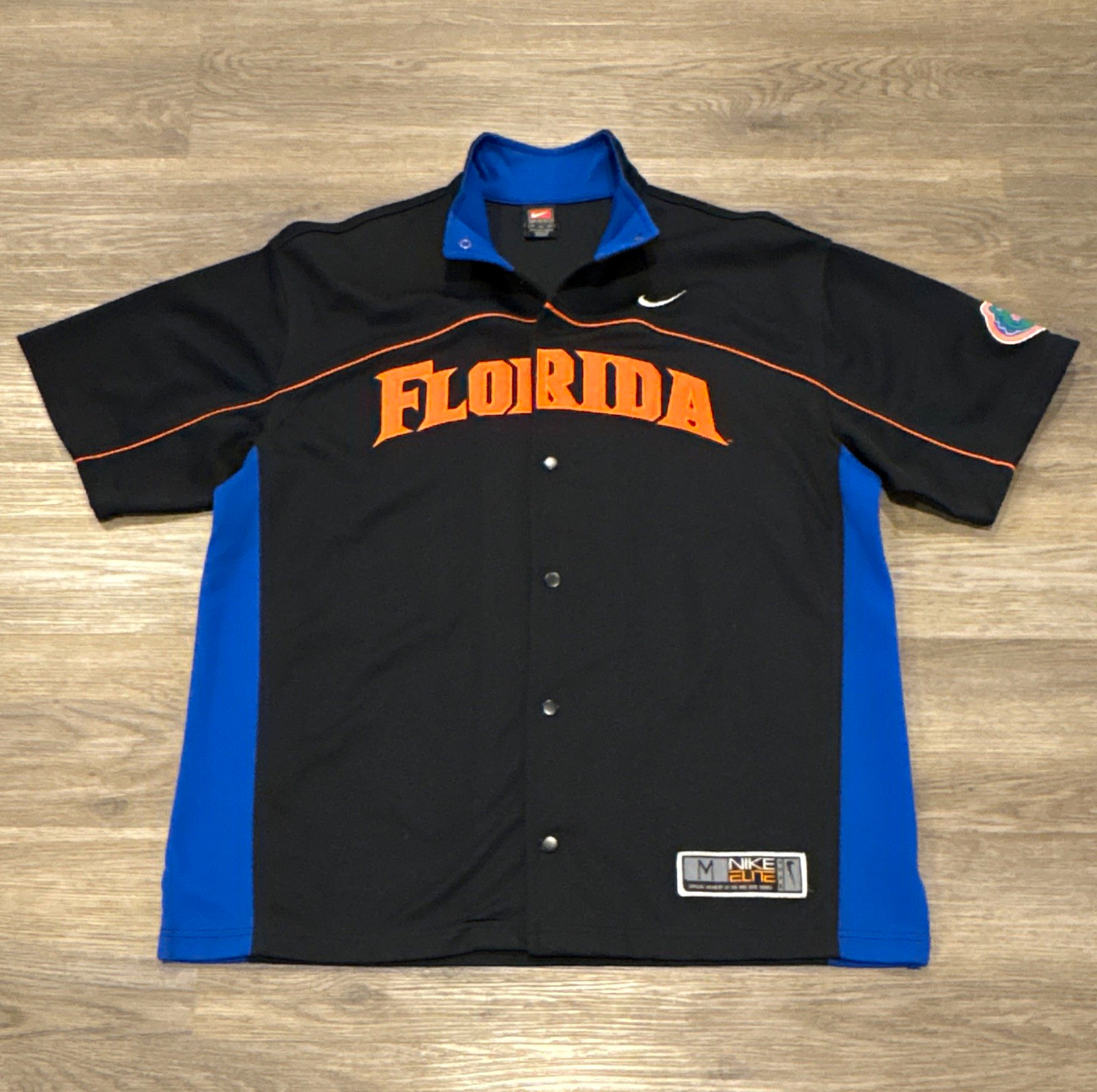 Vintage Nike Florida Gators Elite Jersey Size M Black Blue Orange