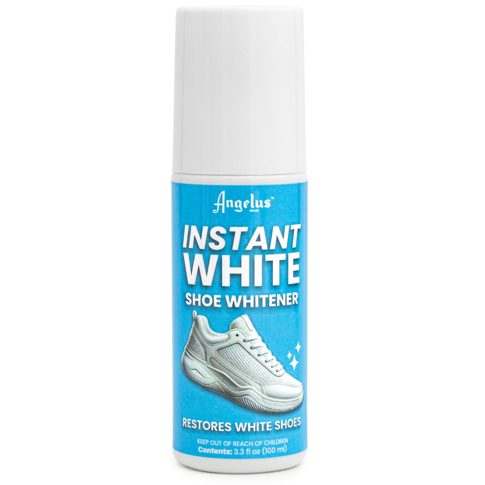 Angelus Instant Liquid Shoe Polish 3 oz - High Gloss Leather Shine Sponge Bottle