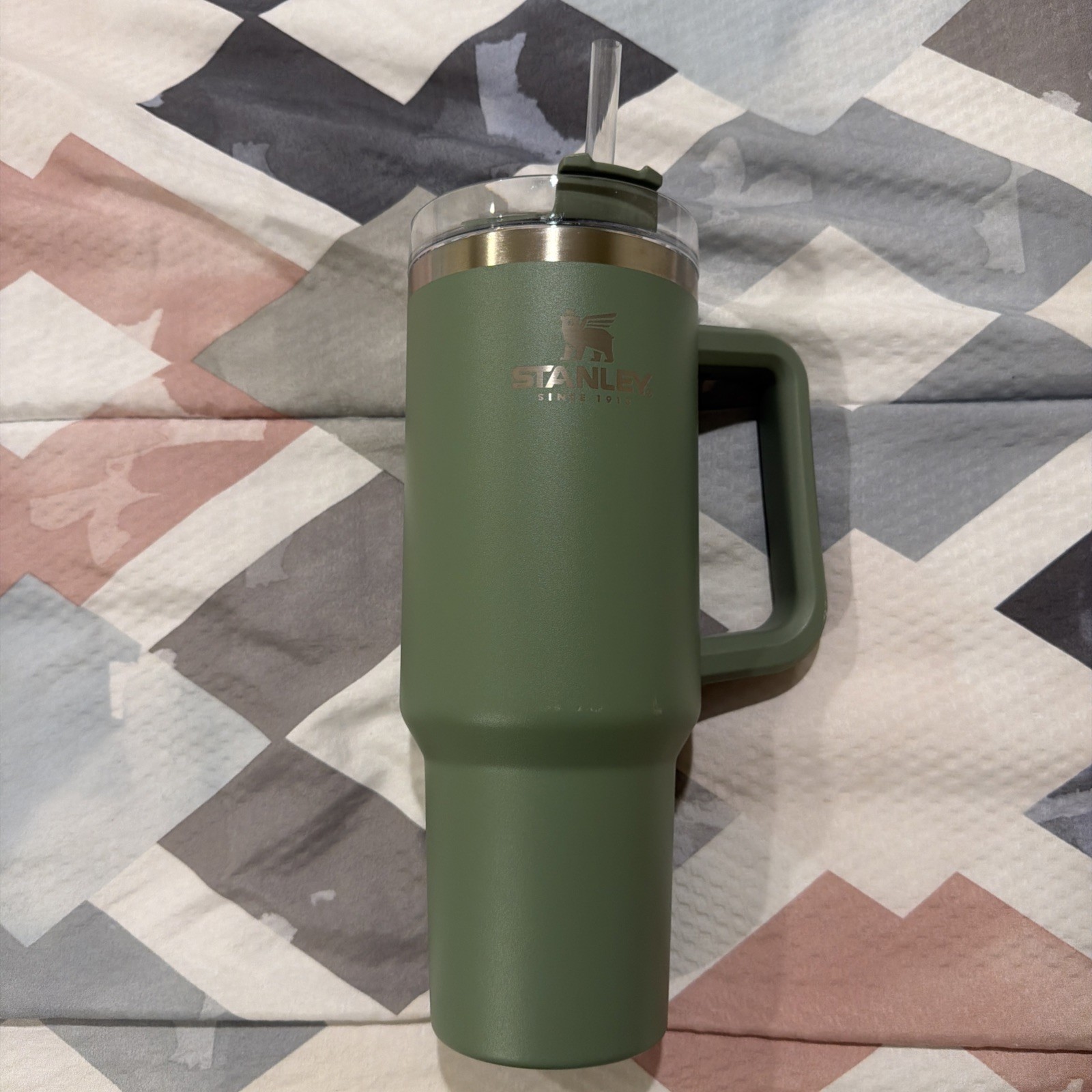 STANLEY Quencher H2.0 Tumbler 40oz Eucalyptus w/ Lid & Straw