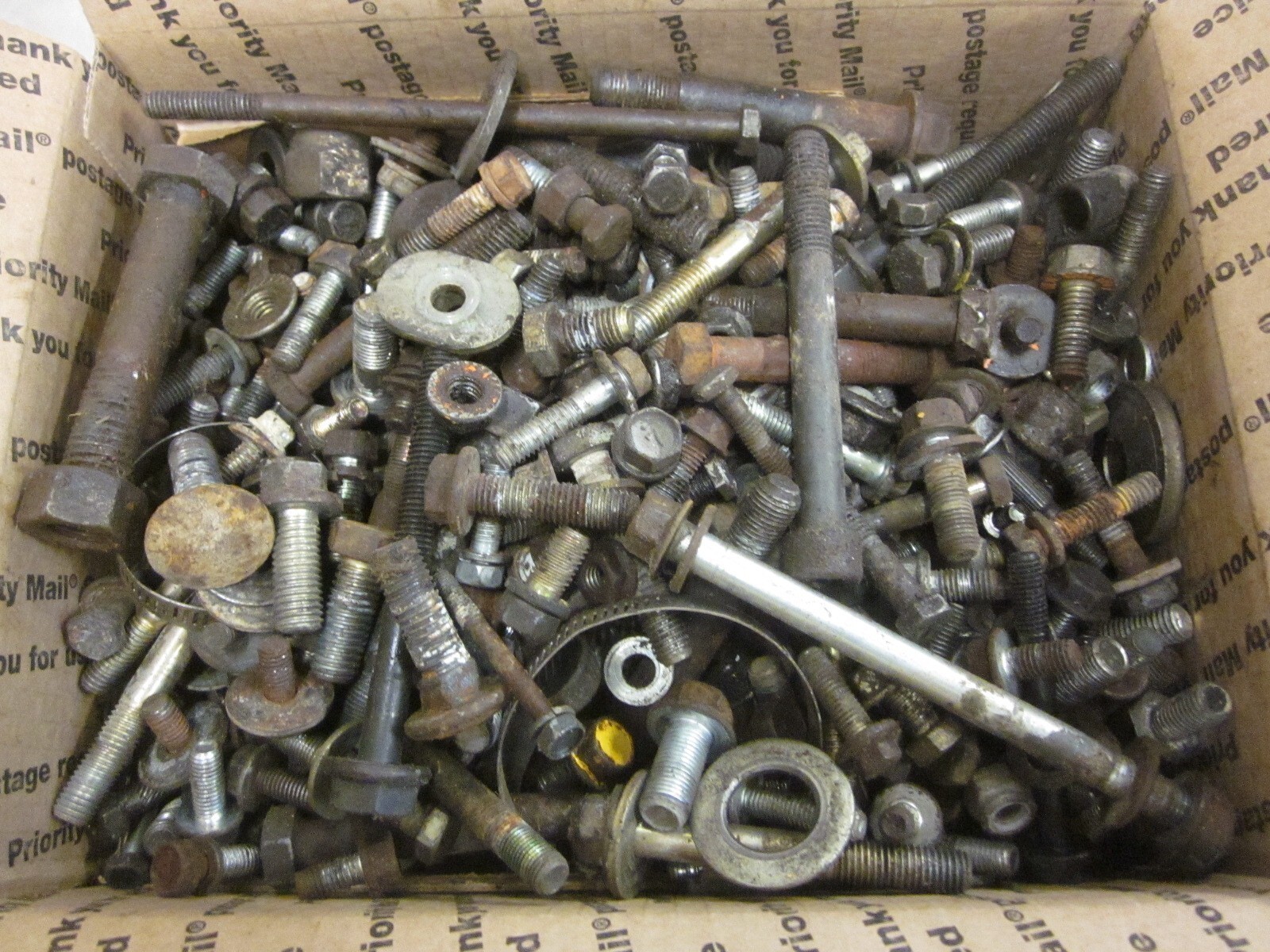40 Lbs Assorted Misc Metric Standard Hardware Nuts Bolts Washers Hose Clamps 40 Lbs Assorted Misc Metric Standard Hardware Nuts Bolts Washers Hose Clamps