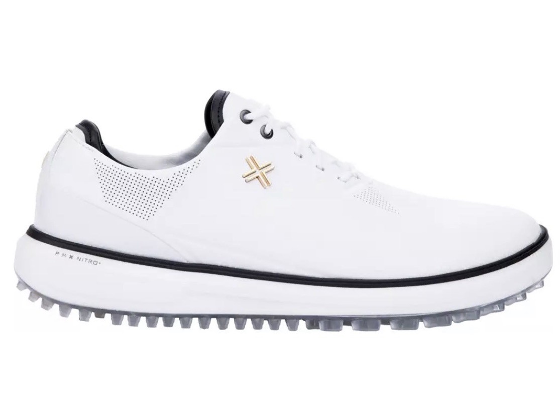 NEW PAYNTR Match Day SC Spikeless Golf Shoes Men\'s Size 8 White/Black