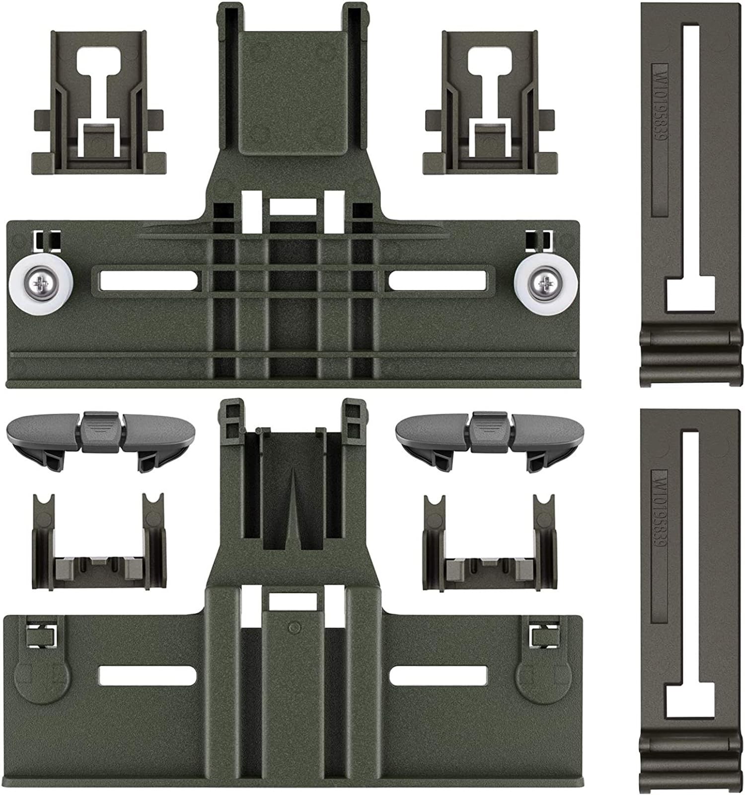 Upgraded W10350376 W10350374 Dishwasher Top Rack Parts for Kenmore/Kitchenaid