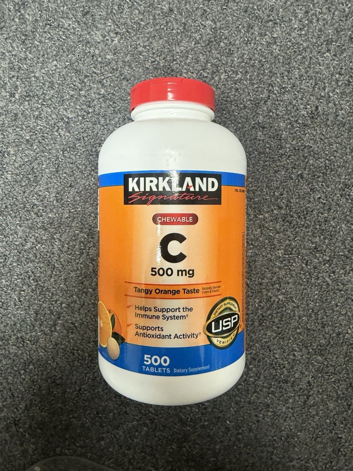 Kirkland Signature Vitamin C 500mg Chewable Tablets - 500 Count