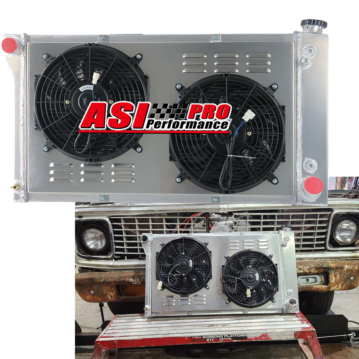 CC369 3 Rows Radiator+Shroud Fan For 1967-1972 Chevy C/K C10 C20 K10 K20 Pickup