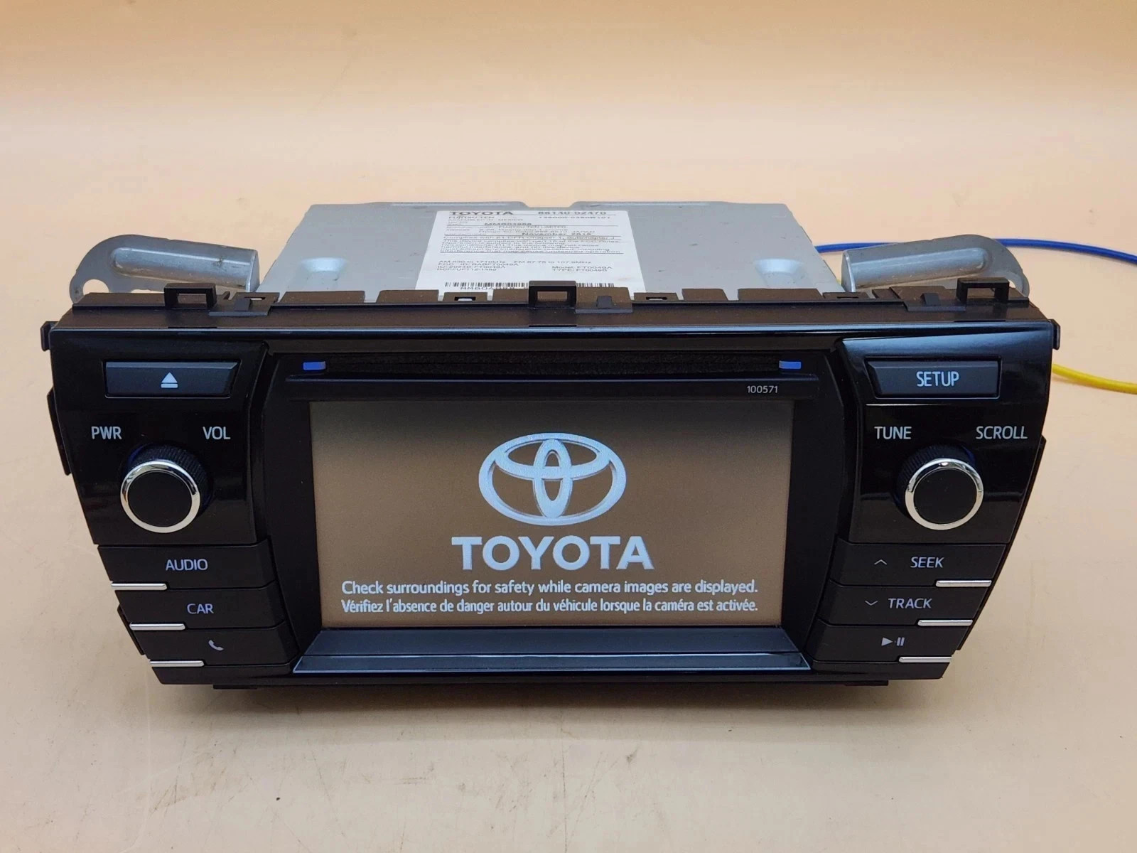 2014-2018 Toyota Corolla Radio CD player Touch Screen W/O Navigation OEM