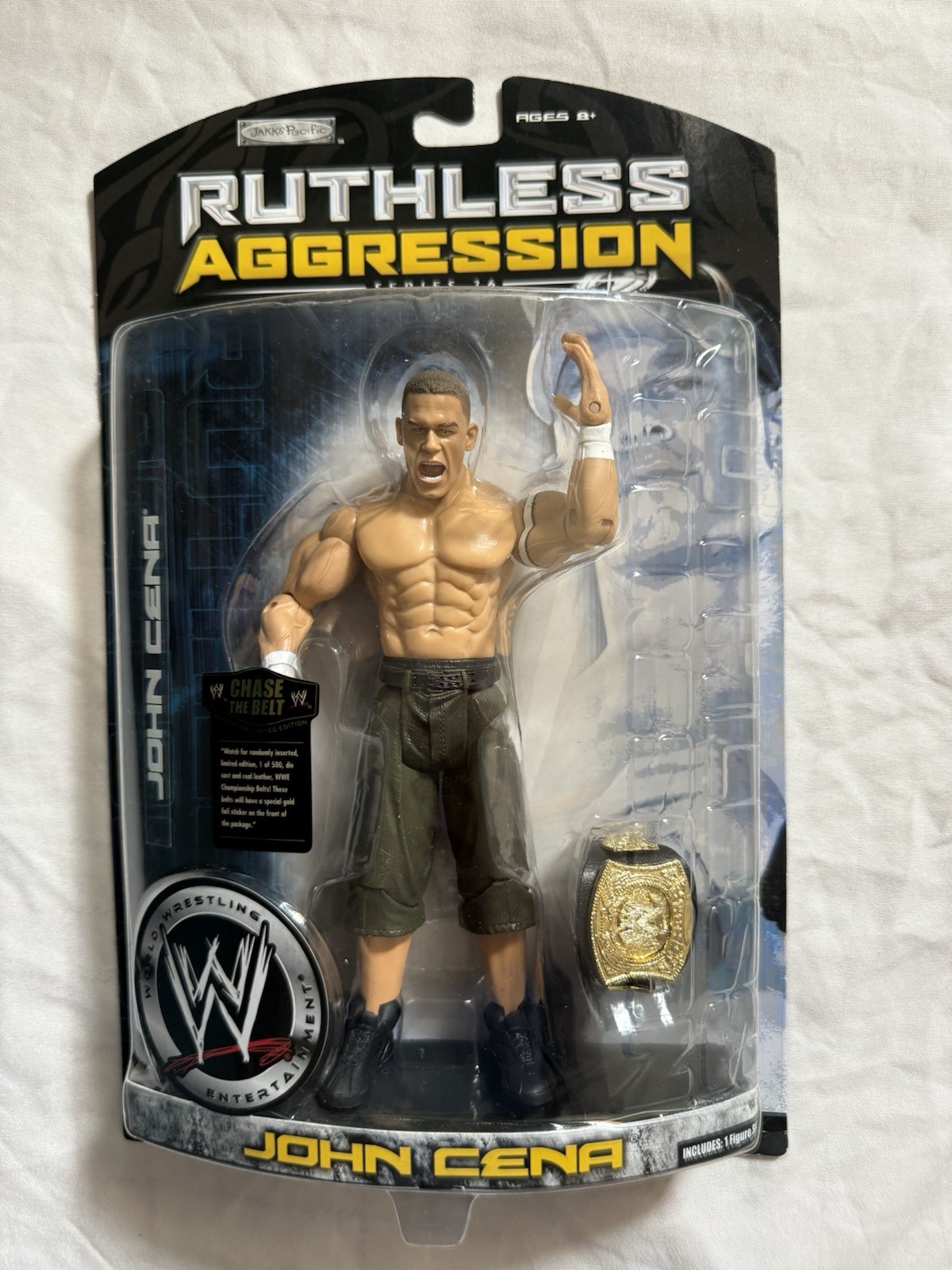 WWE John Cena Jakks Ruthless Aggression Series 26 Chase Belt Figure NIB WWE John Cena Jakks Ruthless Aggression Series 26 Chase Belt Figure NIB