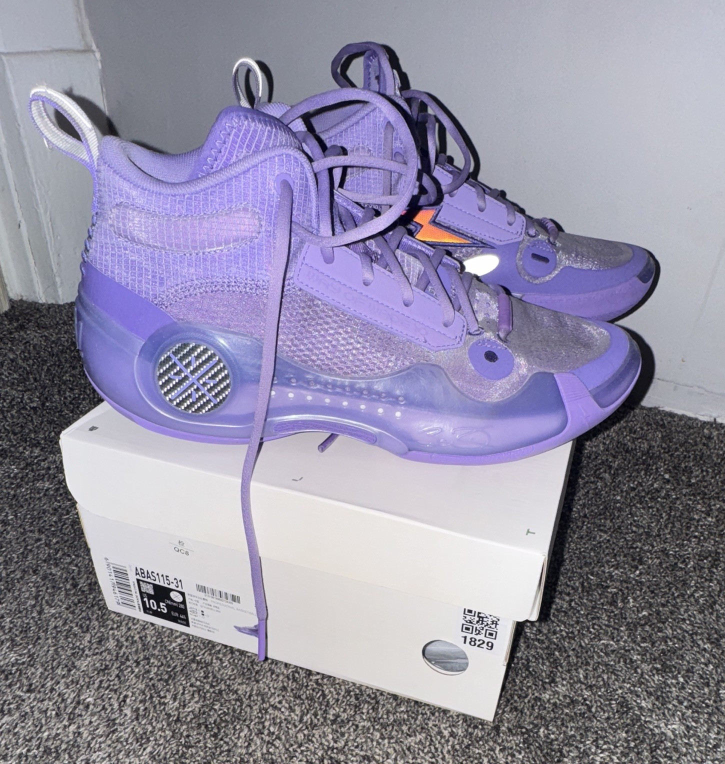 Li-Ning Way of Wade Men’s Purple Basketball Sneakers ABAS115-31
