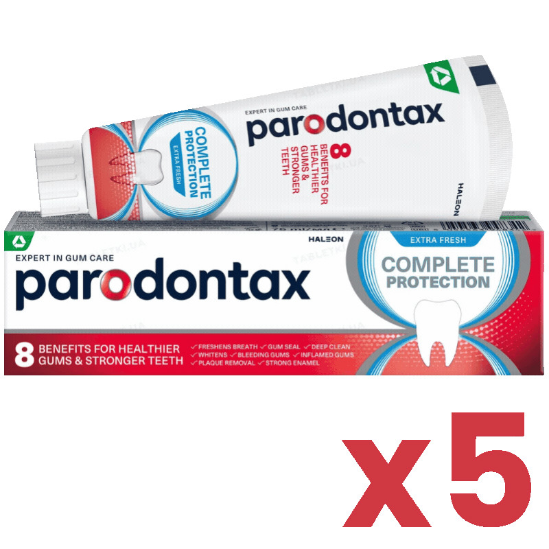 5x Parodontax Complete Protection Extra Fresh Toothpaste 75ml