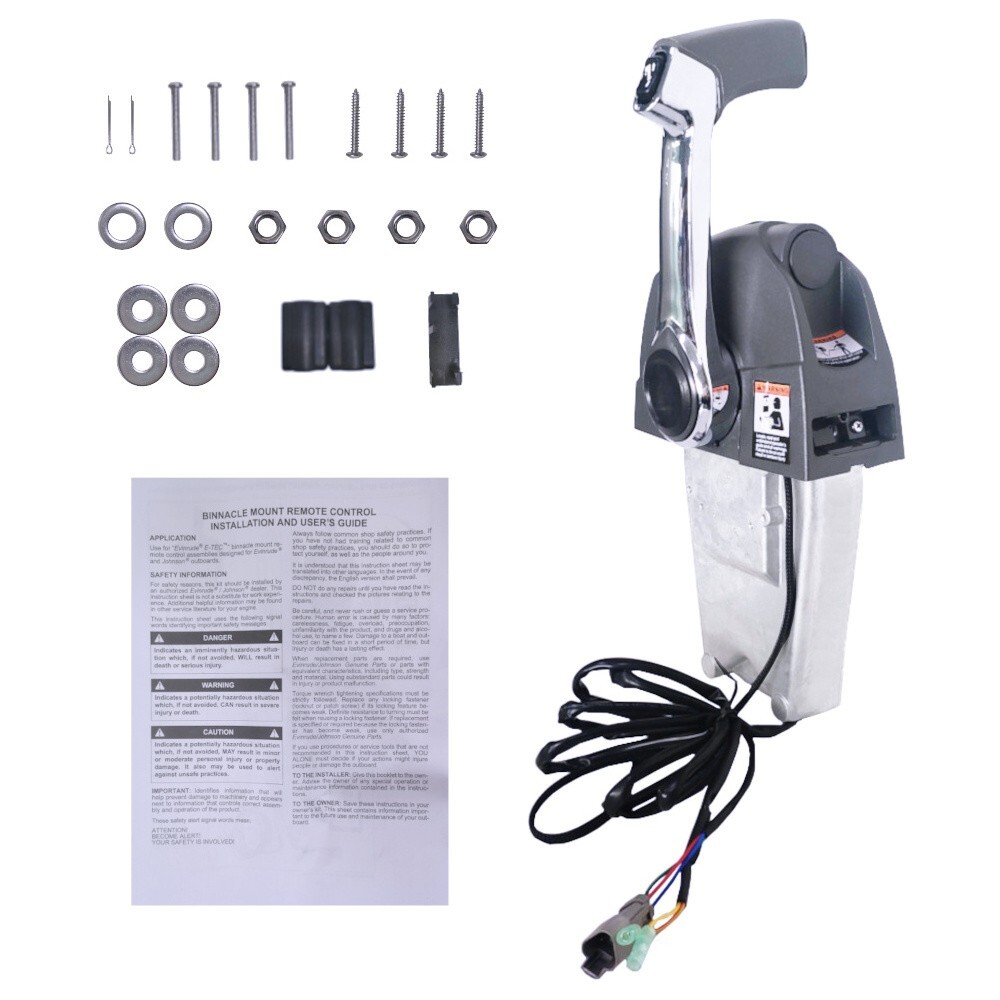 Top Mount Single Outboard Remote Control Box 5006182 For Evinrude Johnson No Key