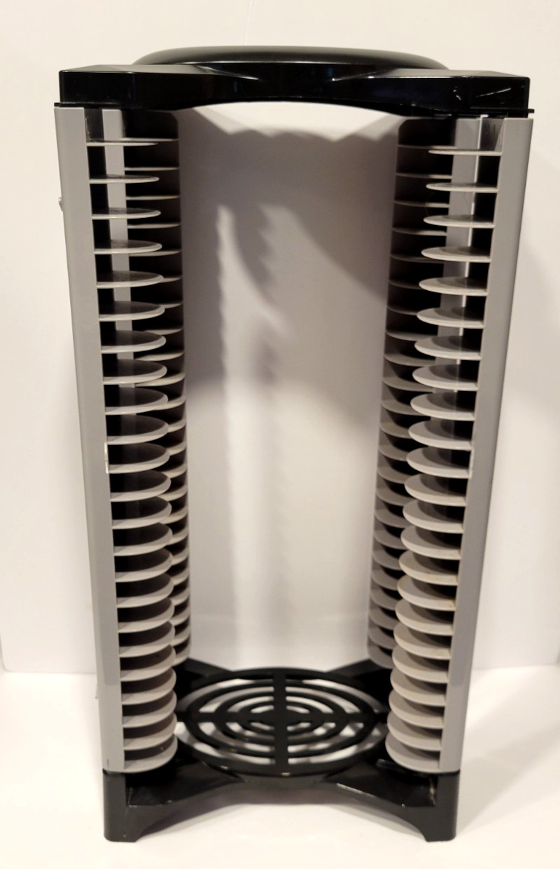 Vintage Game Rider Black And Grey 23 Game/DVD Storage Tower Organizer 18\