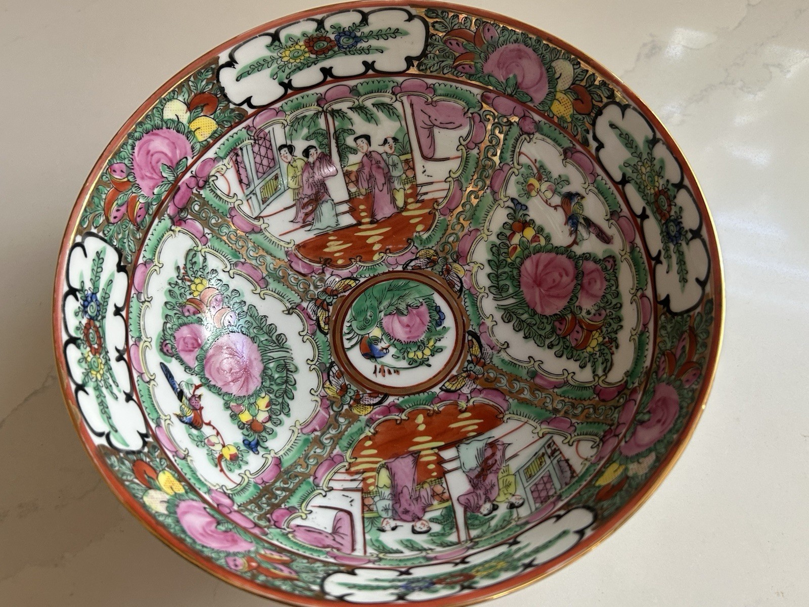 VINTAGE ANDREA JAPANESE PORCELAIN WARE ROSE MEDALLION 9 VINTAGE ANDREA JAPANESE PORCELAIN WARE ROSE MEDALLION 9