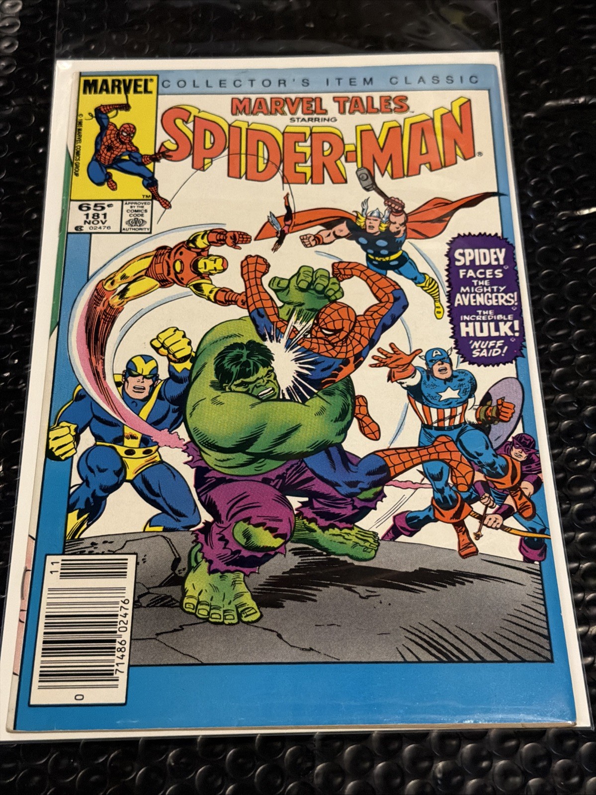 Marvel Comics Marvel Tales #181 Newsstand Nov 1979 Spider-Man Incredible Hulk