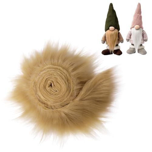 High-Quality Precut Faux Fur Fabric 2in x 60in - Machine Washable & Easy Care