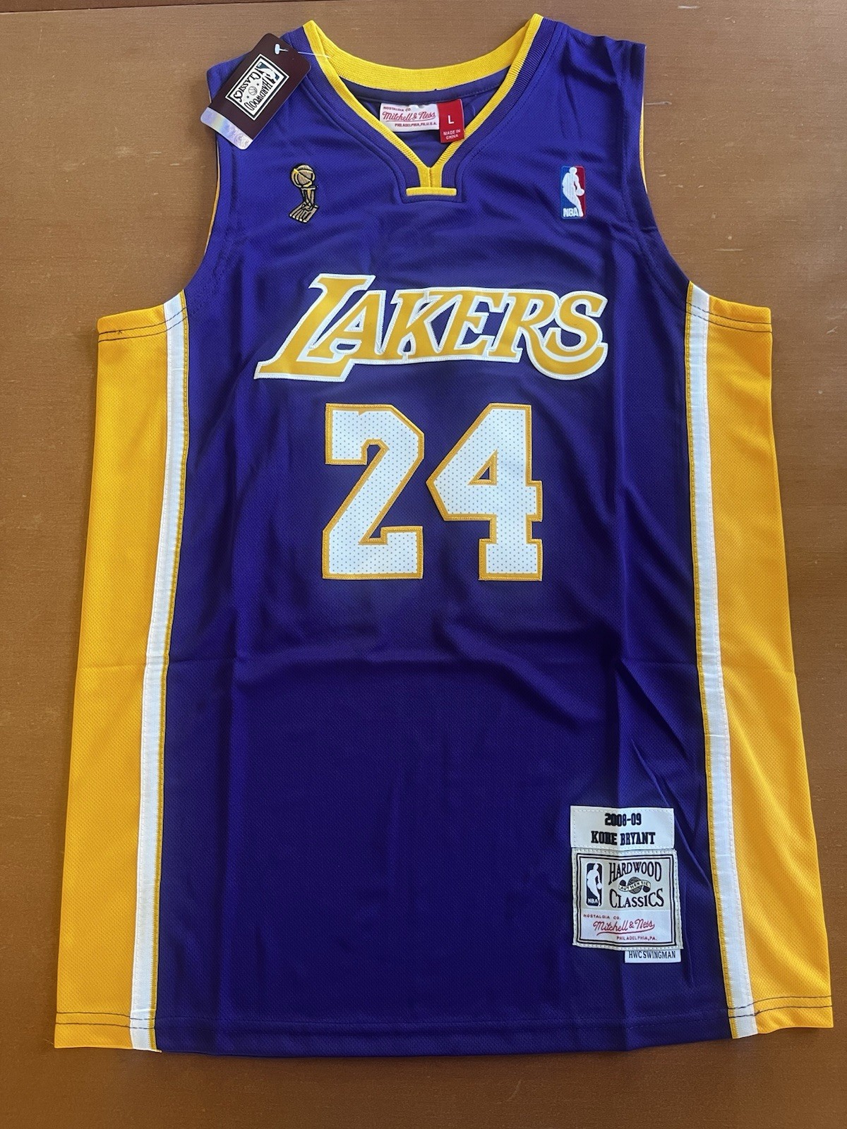2009 FINALS Mitchell & Ness NBA Los Angeles Lakers Kobe Bryant #24 Jersey Mens L 2009 FINALS Mitchell & Ness NBA Los Angeles Lakers Kobe Bryant #24 Jersey Mens L