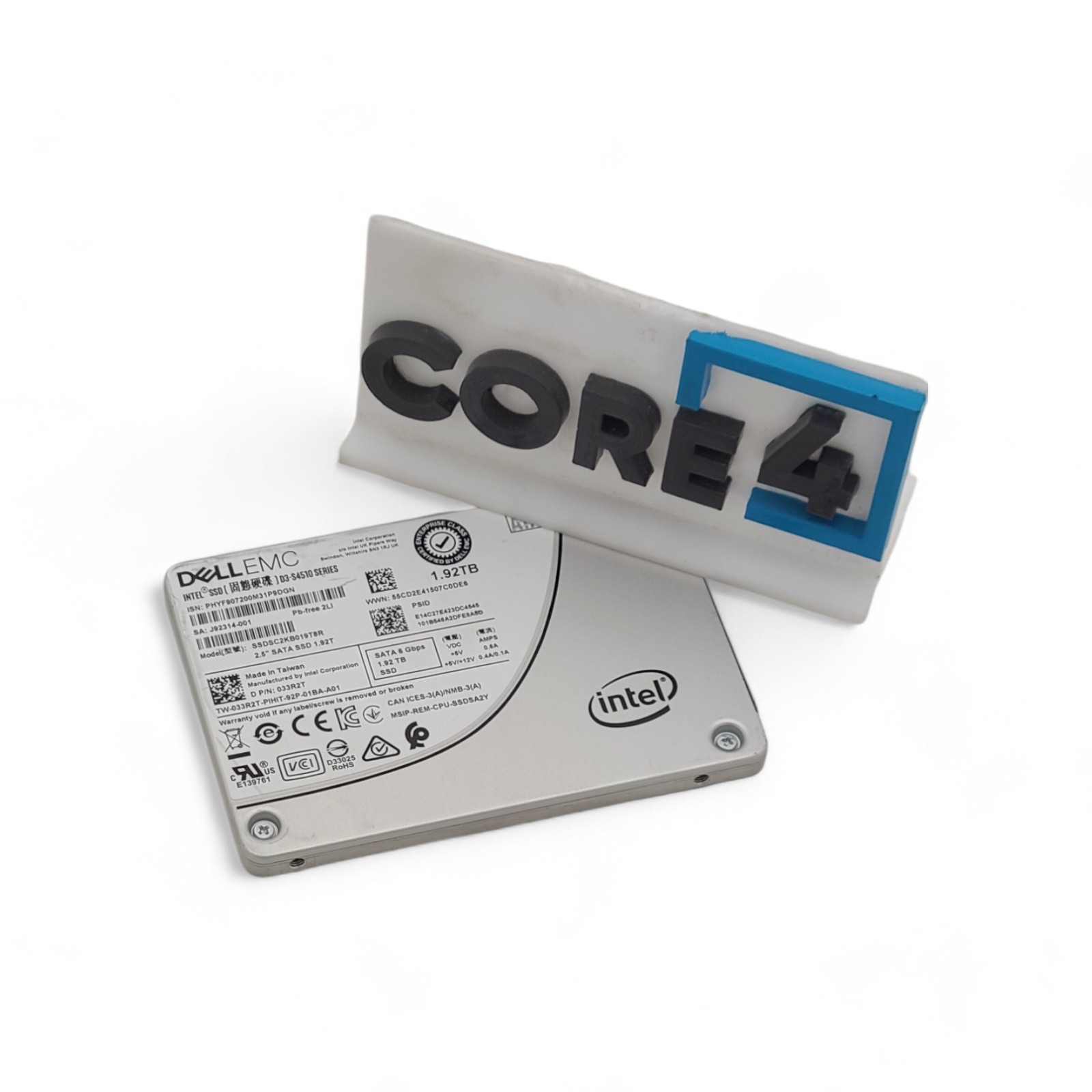 DELL 33R2T 1.92TB 6G SATA RI TLC 7mm 2.5 SSD S4510