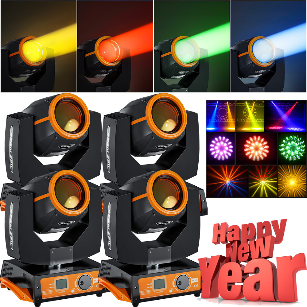 2pcs 7R Sharpy 230W Zoom Moving Head Beam Light 8 Prism DJ Lighting Flight Case