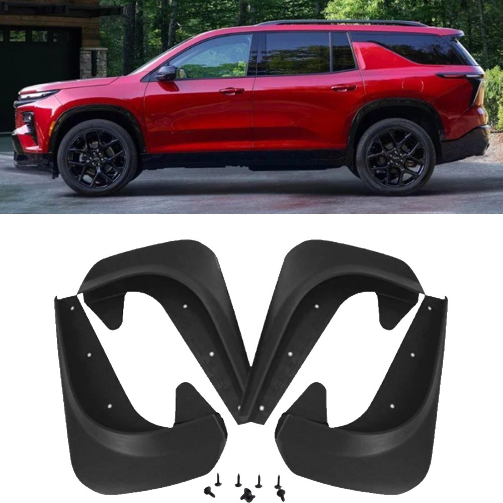 For Chevrolet Traverse Mud Flaps Splash Guards Fender Mudguards Front Rear Black For Chevrolet Traverse Mud Flaps Splash Guards Fender Mudguards Front Rear Black