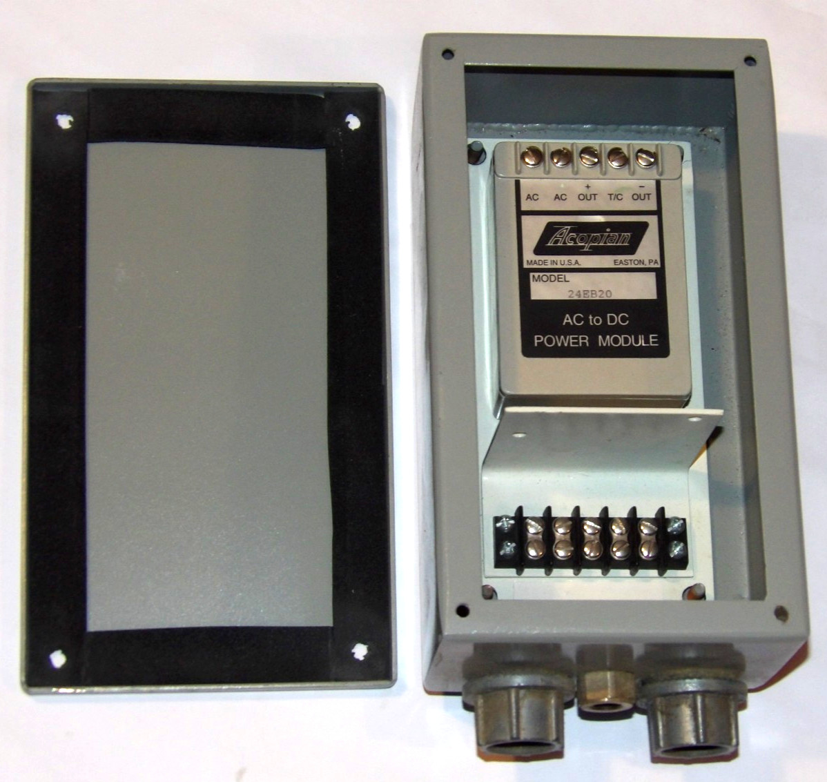 NEW ACOPIAN 24EB20 AC TO DC POWER MODULE/POWER SUPPLY IN WEATHERPROOF ENCLOSURE