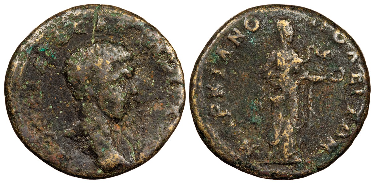 Moesia Inferior Marcianopolis Diadumenian, as Caesar 217-218 A.D. AE21 Fine MARK