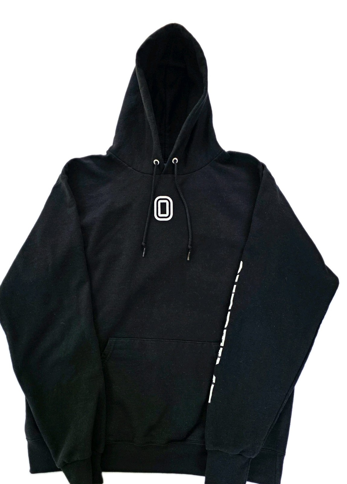 Champion Eco Authentic Men\'s L Black Fleece Pullover Hoodie Overtime Graphic Champion Eco Authentic Men\'s L Black Fleece Pullover Hoodie Overtime Graphic