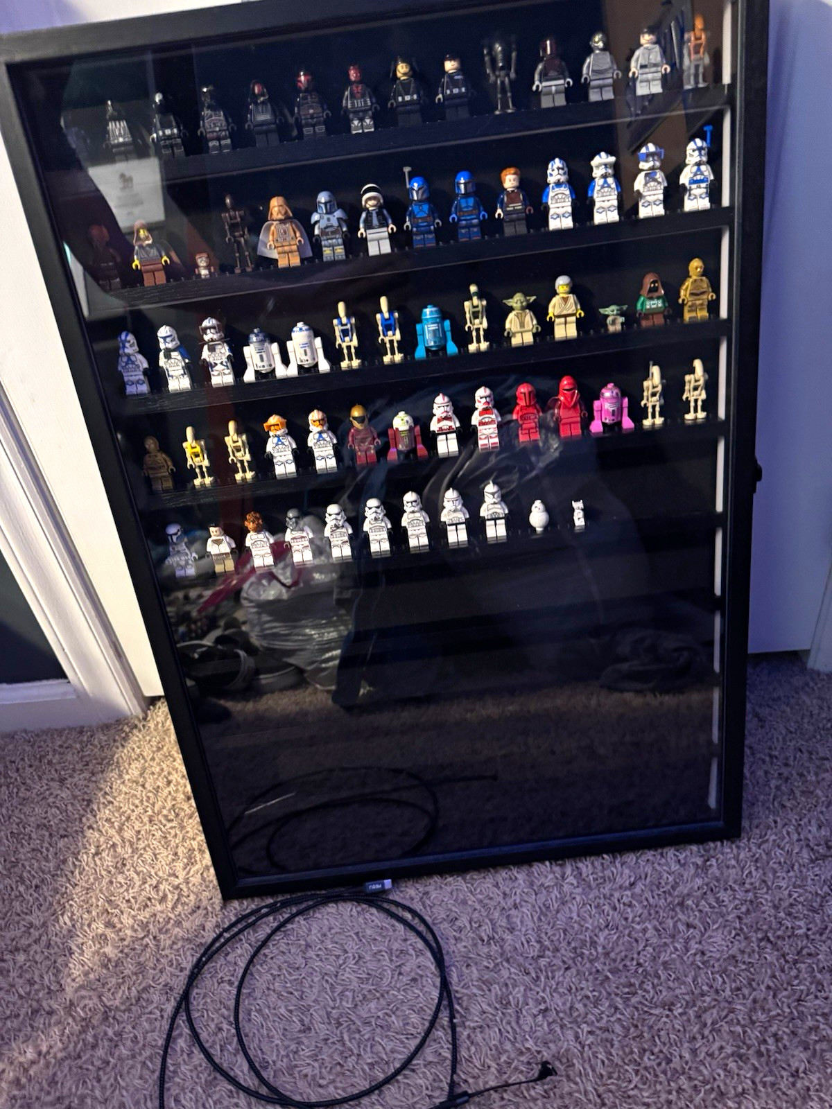 LEGO Star Wars Minifigure Bulk Lot w/ Display Case