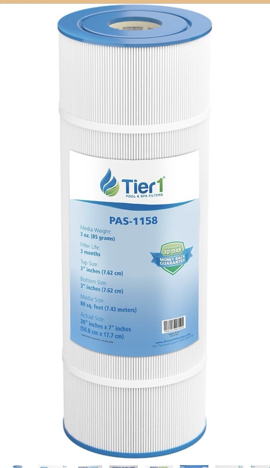 Tier1 Replacement for Pentair Clean & Clear Plus 320 Pool Filter Cartridge... Tier1 Replacement for Pentair Clean & Clear Plus 320 Pool Filter Cartridge...