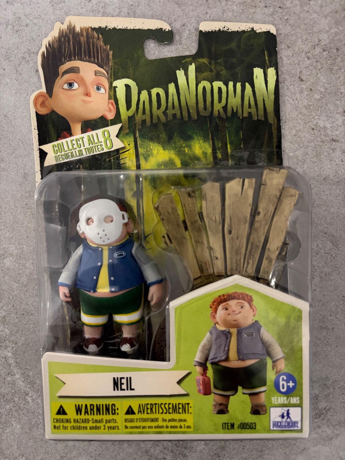 ParaNorman Neil Action Figure 2012 Huckleberry Toys Laika  - New Sealed