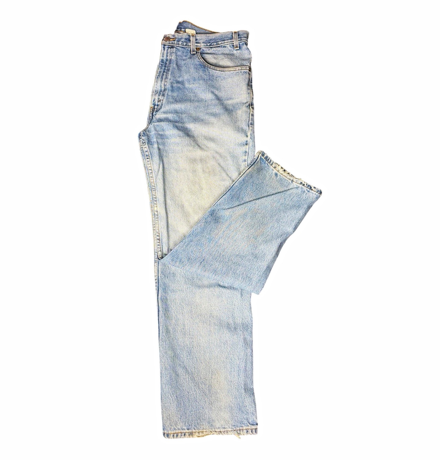 Vintage 2001 Levi’s 505 Jeans 38x30 Distressed Faded Straight Leg Mexico