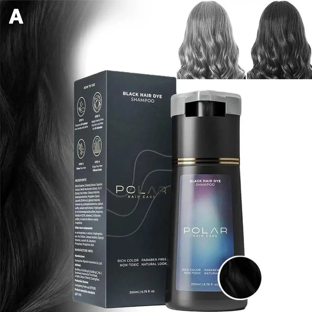Polar-Hair Dye Shampoo Polar Hair Care, Hair Care Shampoo 200ML/6.7 OZ 4 Colors
