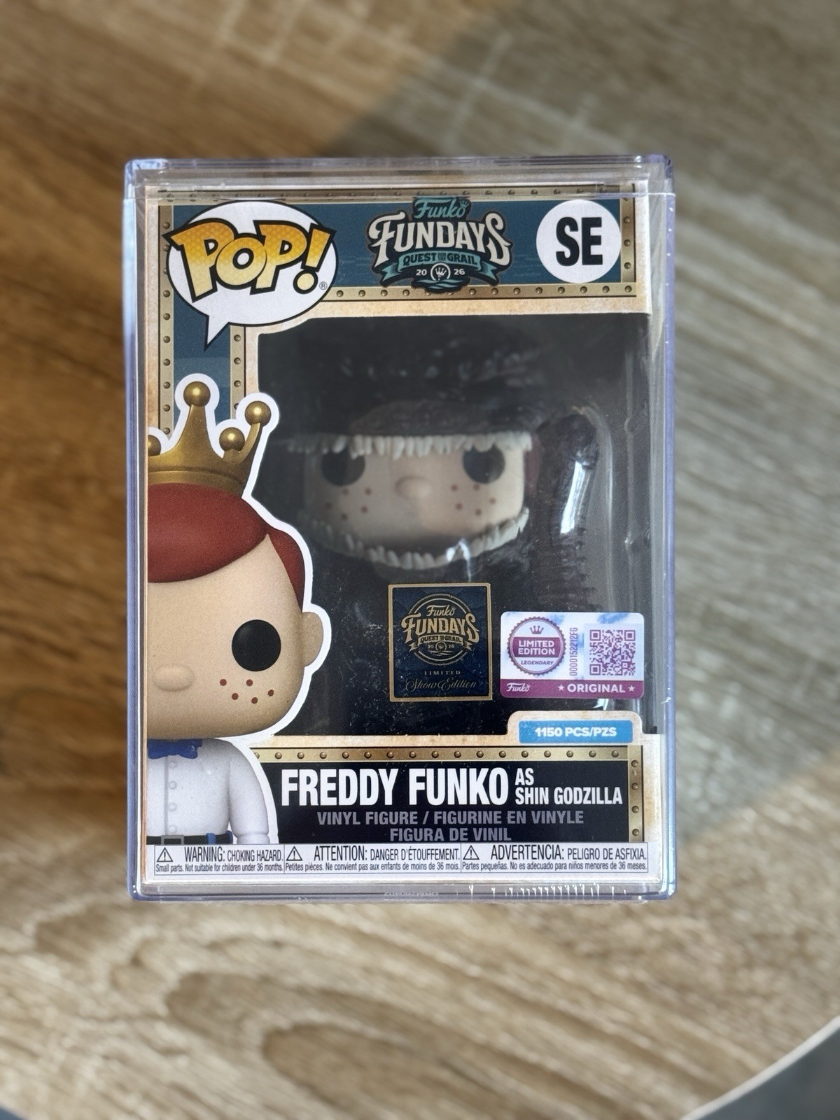 2026 Funko Fundays Freddy Funko as Shin Godzilla LE 1150 (Black Eyes)