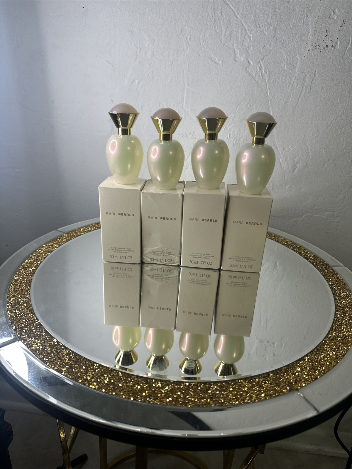 4 AVON Rare Pearls Eau De Perfume Spray 1.7 FL Oz Original Perfume Version Vtg