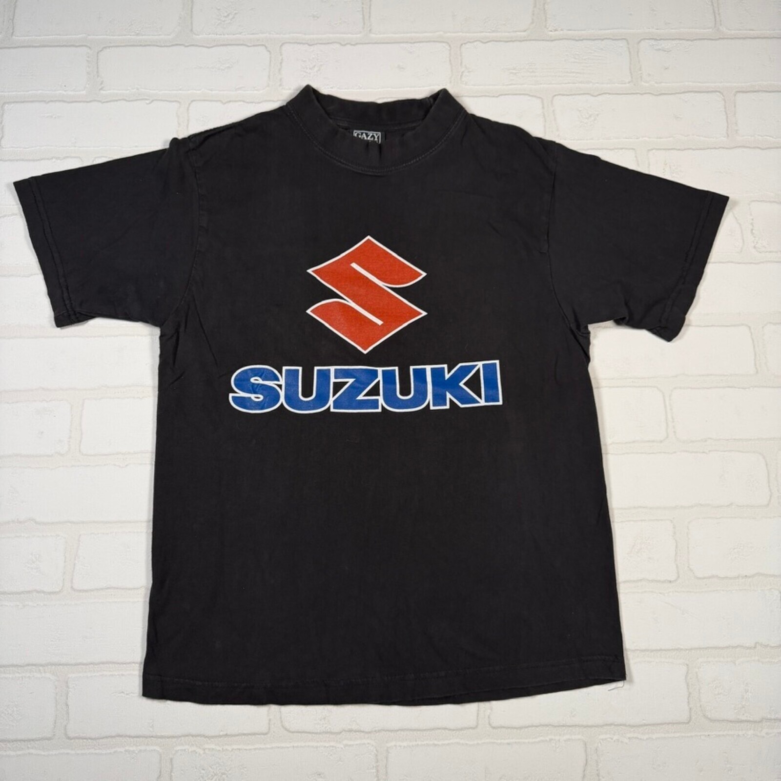 Vintage Suzuki Motorcycles Big Logo Graphic T-Shirt Size Small