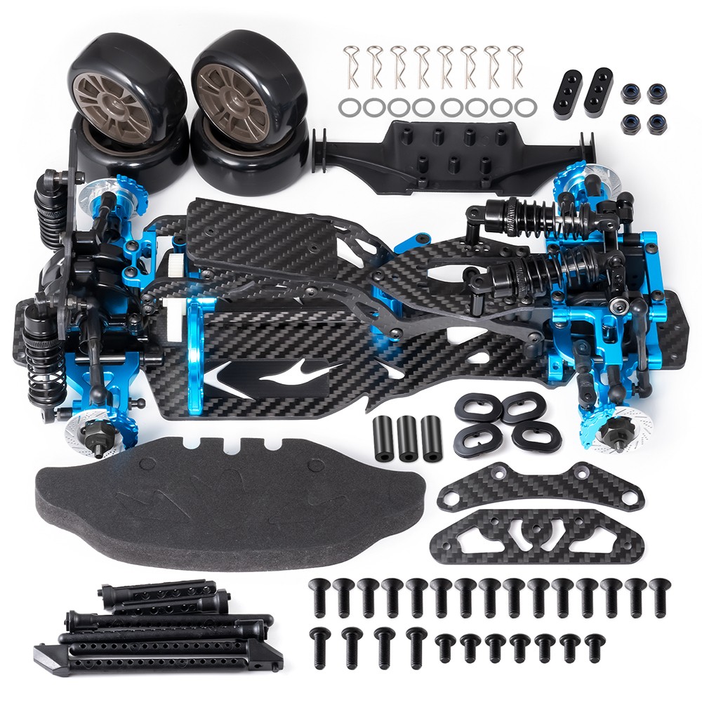 FLYXM 1/10 Drift Car Sakura D5 Mini+MR (Midship & RWD) Edition Chassis Frame Kit