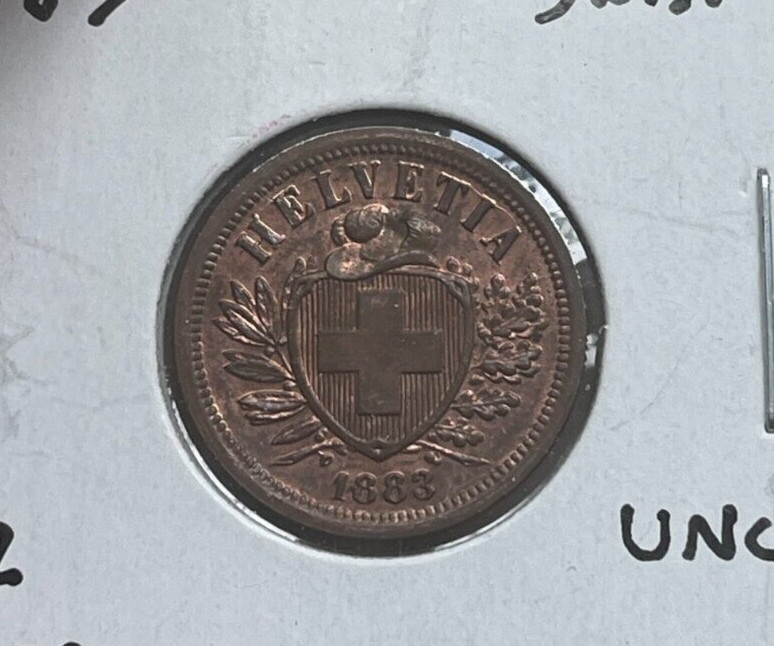 1883 Switzerland 2 Rappen