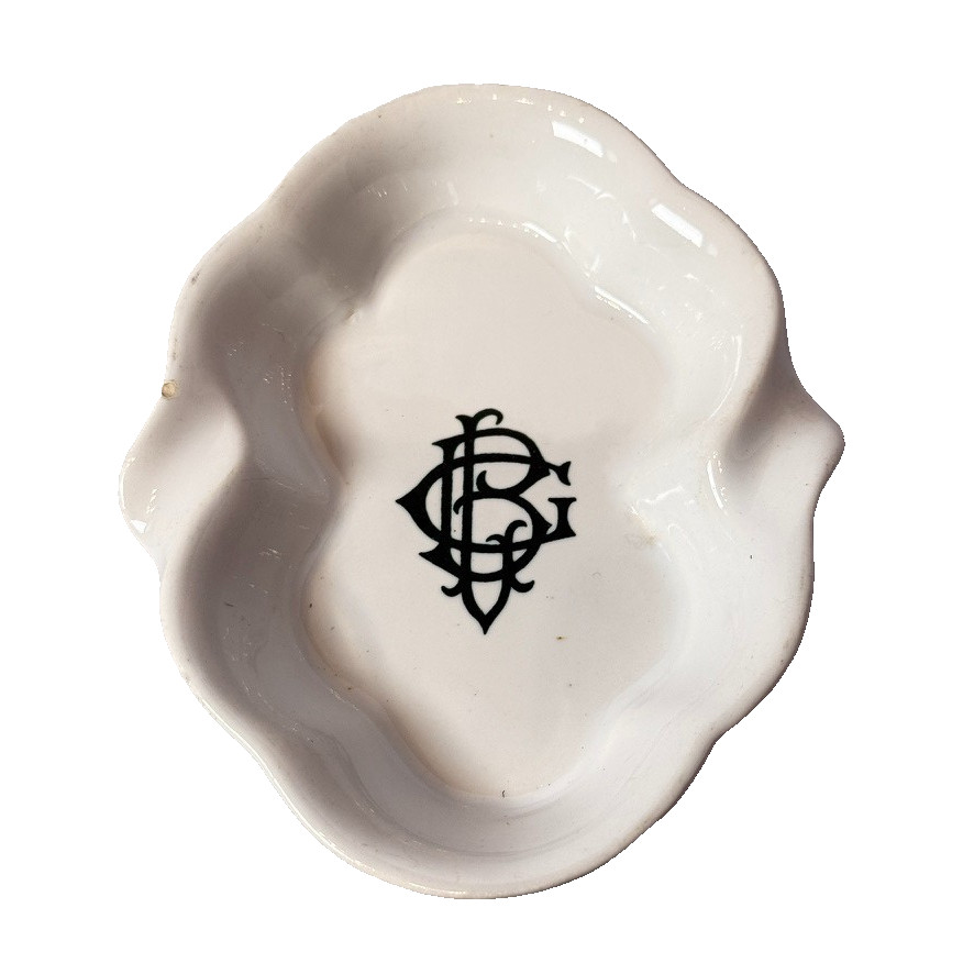 HOTEL GRANDE BRETAGNE ATHENES GREECE Porcelain Souvenir Dish ASHTRAY HOTEL GRANDE BRETAGNE ATHENES GREECE Porcelain Souvenir Dish ASHTRAY