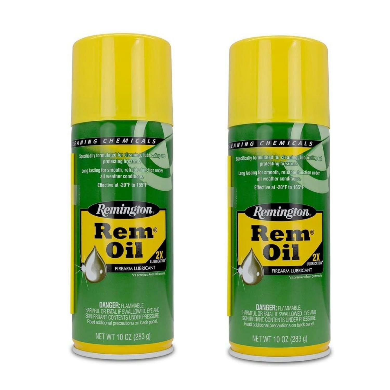 2 Pack Remington Rem Oil Spray Gun Aerosol Cleaning Lubricant 10 Oz