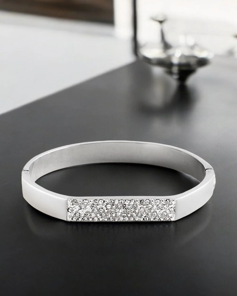 Chico\'s Silver-Tone Pave Cuff Chico\'s Silver-Tone Pave Cuff