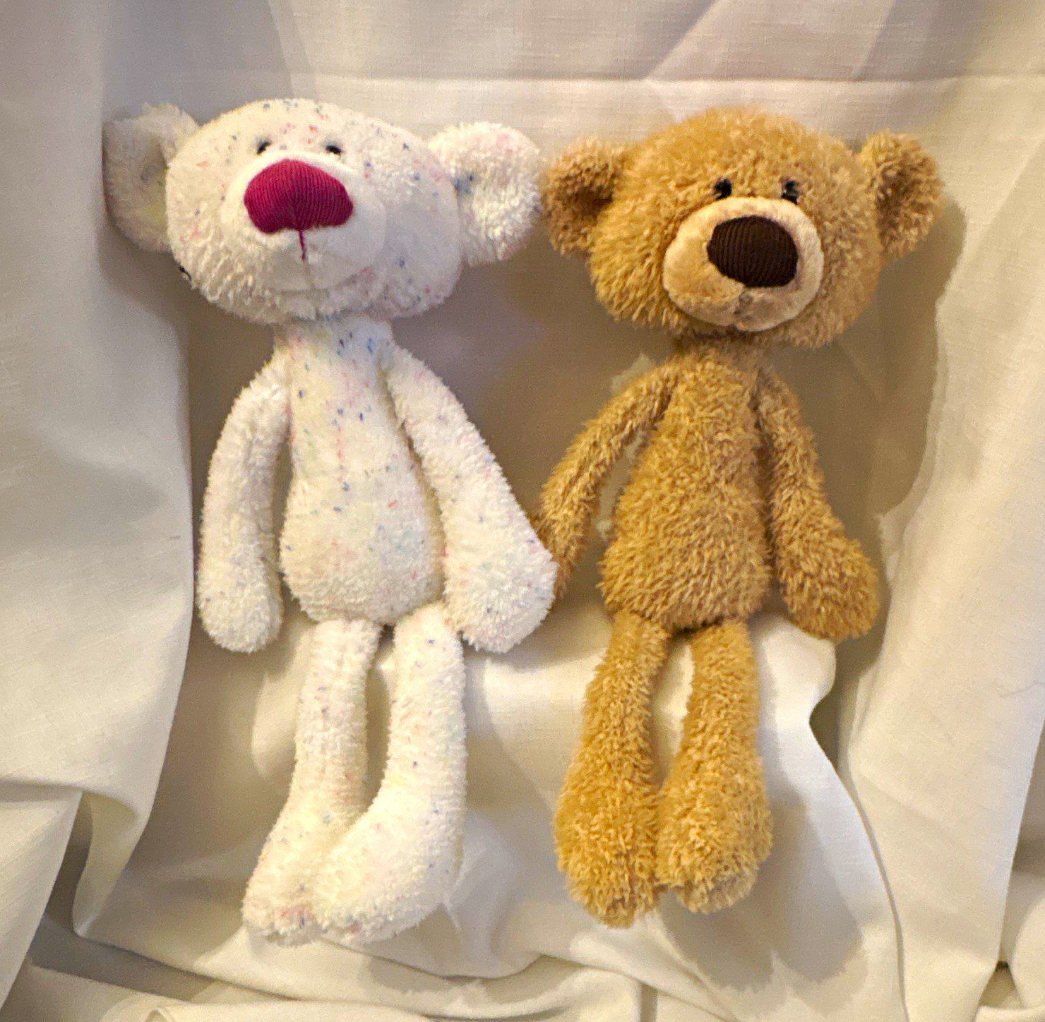 GUND Toothpick Bear & Confetti Bear Plush Stuffed Animals Lot of 2 long legs GUND Toothpick Bear & Confetti Bear Plush Stuffed Animals Lot of 2 long legs