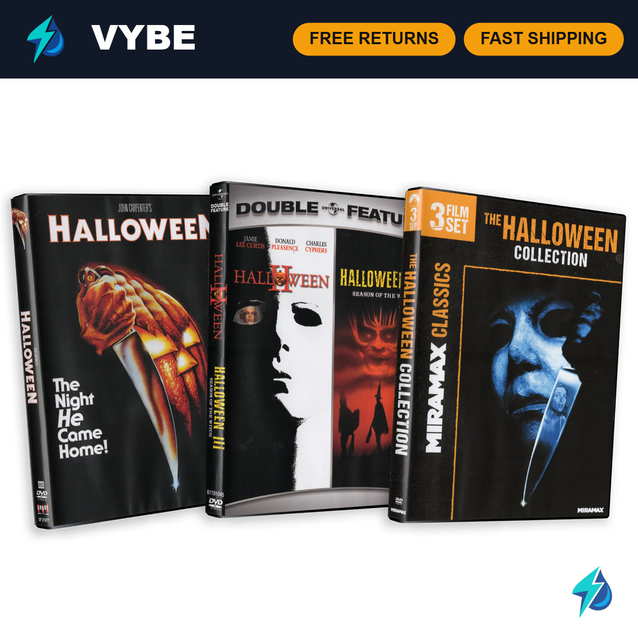 Halloween Movie Collection 6-Pack: Classic Films 1-3, 6-8, Horror Favorites