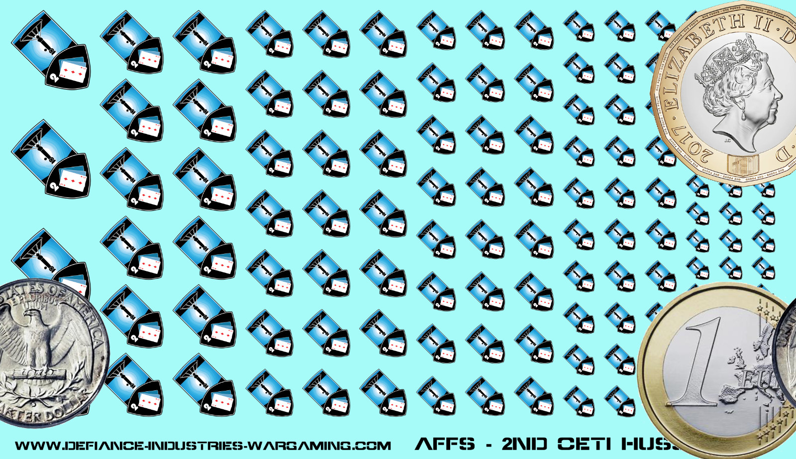 Federated Suns - 2nd Ceti Hussars - Waterslide Decals for Battletech