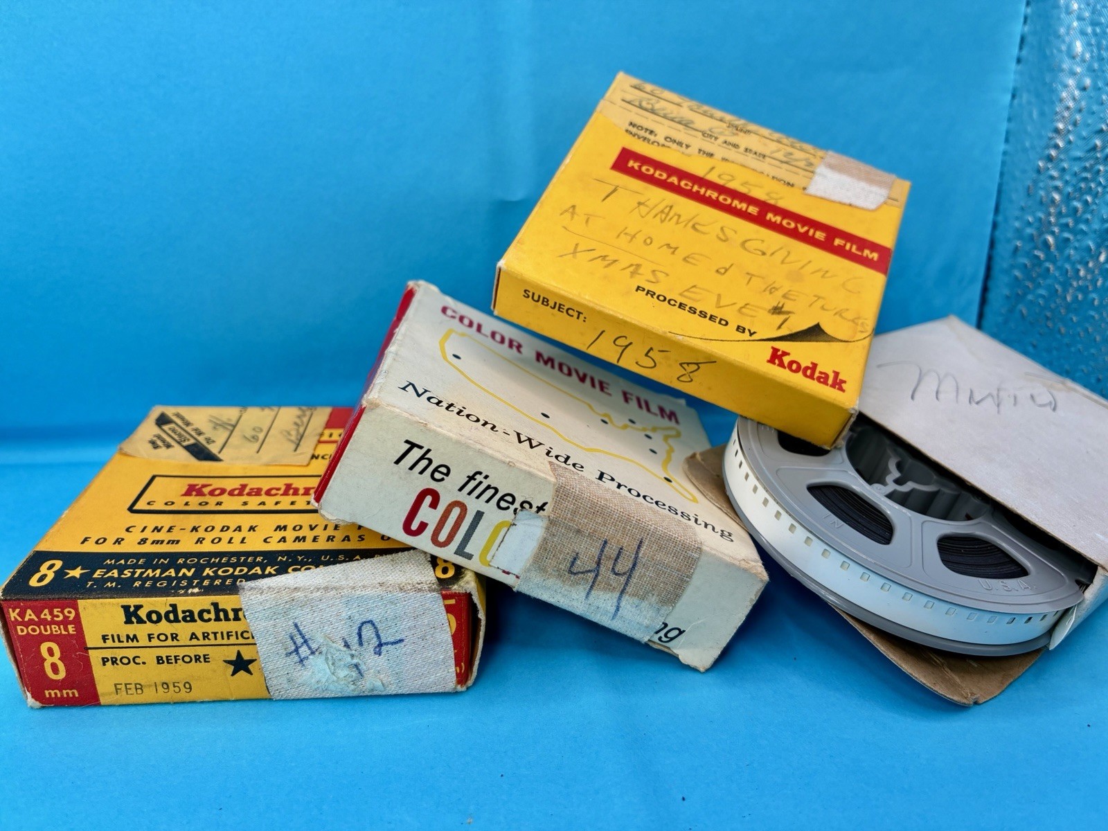 VTG 8mm Film Lot Kodachrome Color Movie Film Reels 1950s Home Movies Old Movie